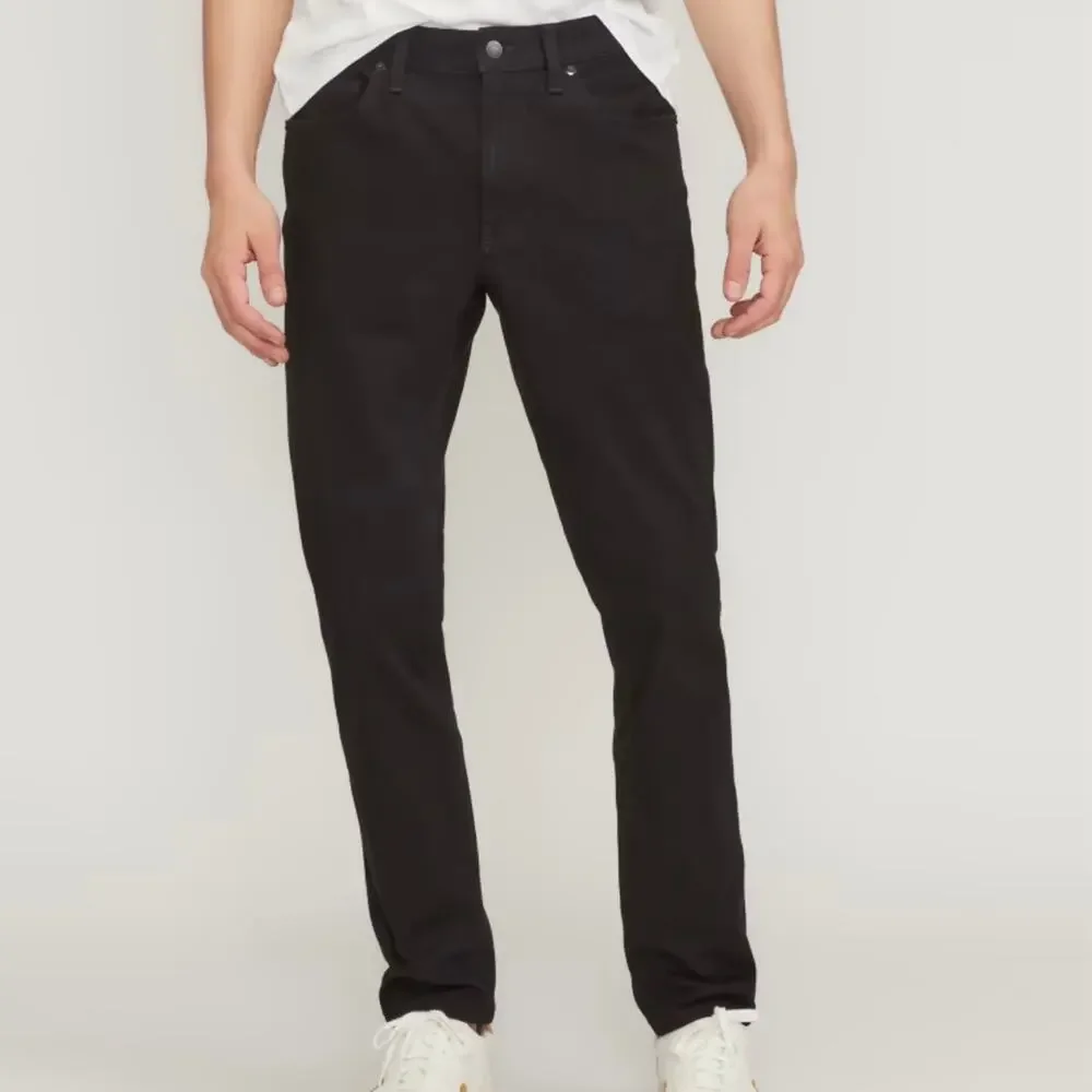 Everlane Uniform Men's The Slim 4-Way Stretch Jean 32x34 Black Organic